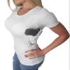 AC UNDERCOVER Women's Concealment Scoop Neck T-Shirt Holster (White, XXX-Large) view 1