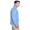 UltraClub Men's Cool & Dry Heathered Performance Quarter-Zip XL COLMBIA BLU HTHR view 2