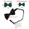 TINYHI Men's Pre-Tied Satin Formal Tuxedo Bowtie Adjustable Length Satin Bow Tie Pink One Size view 4