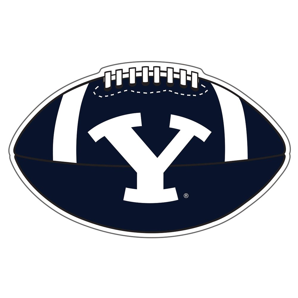 BYU Cougars Magnet (Y FOOTBALL MAGNET (8"), 8 in)