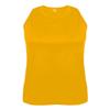 Badger Sport Gold Ladies XS Athletic Sleeveless Wicking Tank Top view 1