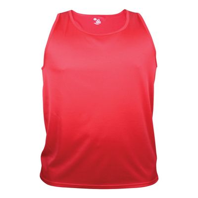 Badger Sport Red Adult 3X Athletic Sleeveless Wicking Tank Top