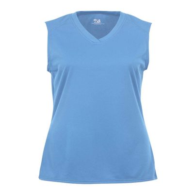 Badger Sport Columbia Blue Girls Small Girls Sleeveless Wicking