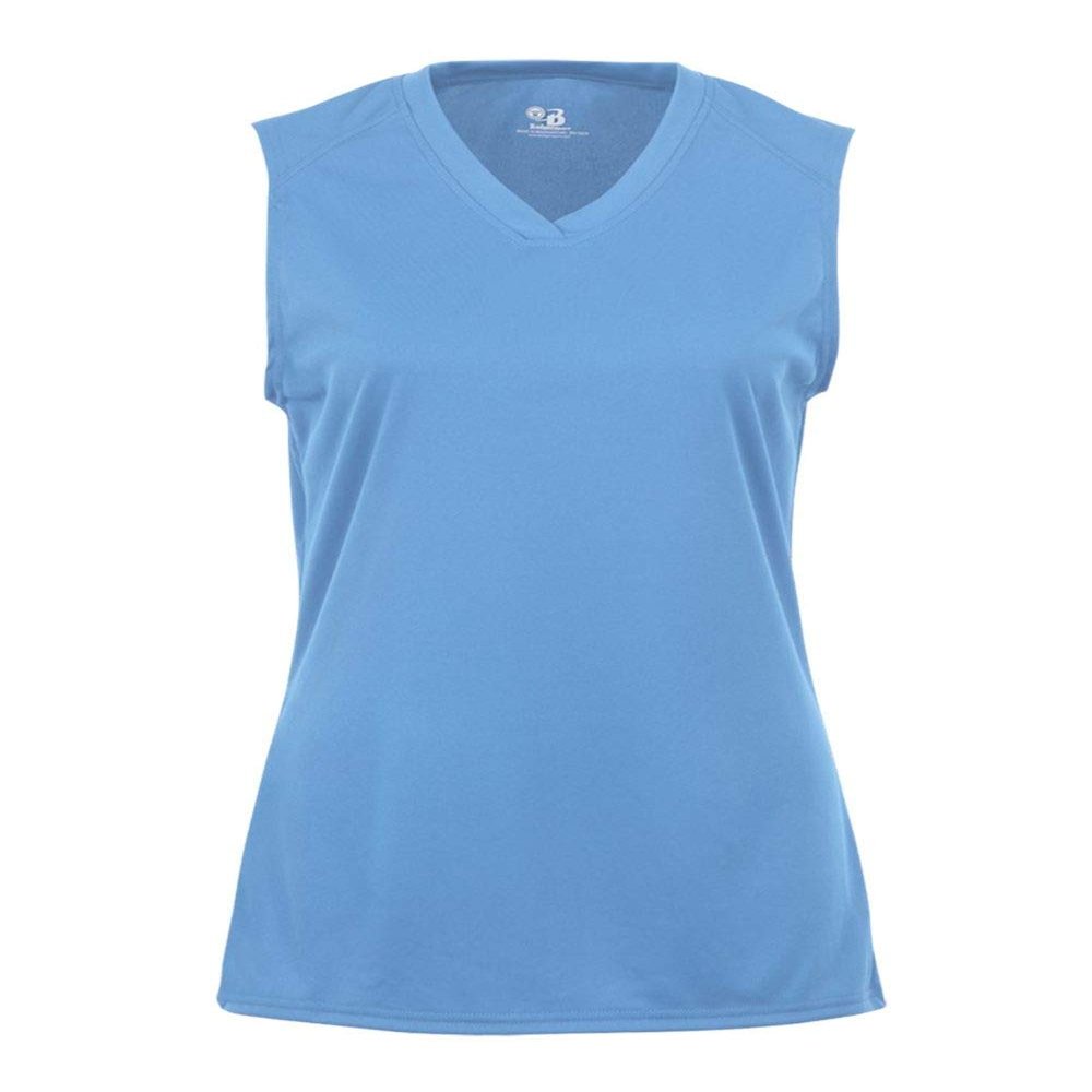 Badger Sport Columbia Blue Girls Small Girls Sleeveless Wicking