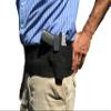 AlphaHolster Belly Band Hand Gun Holster - Abdomen Holster - Cross Draw w/Magazine Holder Pocket (Black, Small) view 1