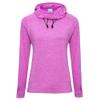 Awdis Just Cool Womens/Ladies Girlie Cowl Neck Baselayer Top (XL) (Electric Pink Melange) view 4