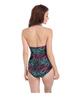 Bestgift Women's Halter Neck Backless One Piece Swimwear Multicolor L view 2