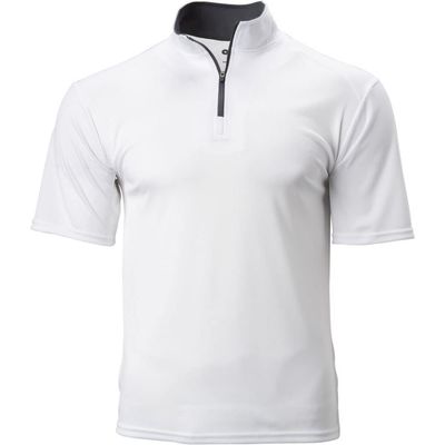 B-Core S/S 1/4 Zip White/Graphite Small