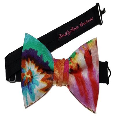 EmilyRose Couture Men's Special Prints Bow Ties (Group 2 of 2) (Medium-6 to 12 year olds, Psychedelic Melt)