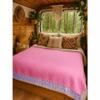 Open Road Goods Handmade Solid Color Yoga Blanket - Thick Mexican Blanket or Throw - Made for Yoga! (Pink Blanket) view 4