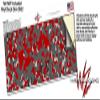 WraptorCamo Old School Camouflage Camo Red - Decal Style Skin Wrap fits Yeti Rambler Colster and RTIC Can (Cooler NOT Included) view 3
