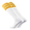 TCK Retro 3 Stripe Tube Socks (Gold, Large) view 2