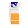 TCK Retro 3 Stripe Tube Socks (Gold, Large) view 3