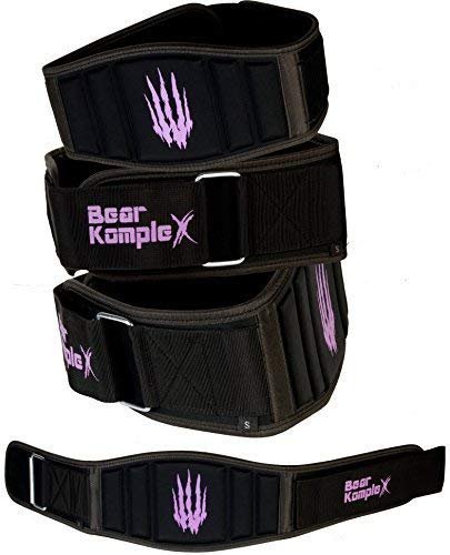 Bear KompleX Weight Lifting Belt for Men & Women - 6" Adjustable, Comfortable & Low Profile Heavy Duty Belt for Powerlifting, Cross Training, Squats & Deadlifts