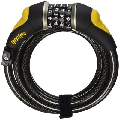 Onguard Doberman Combo Cable Locks - Coil Cable Combo Lock 12mmx6'