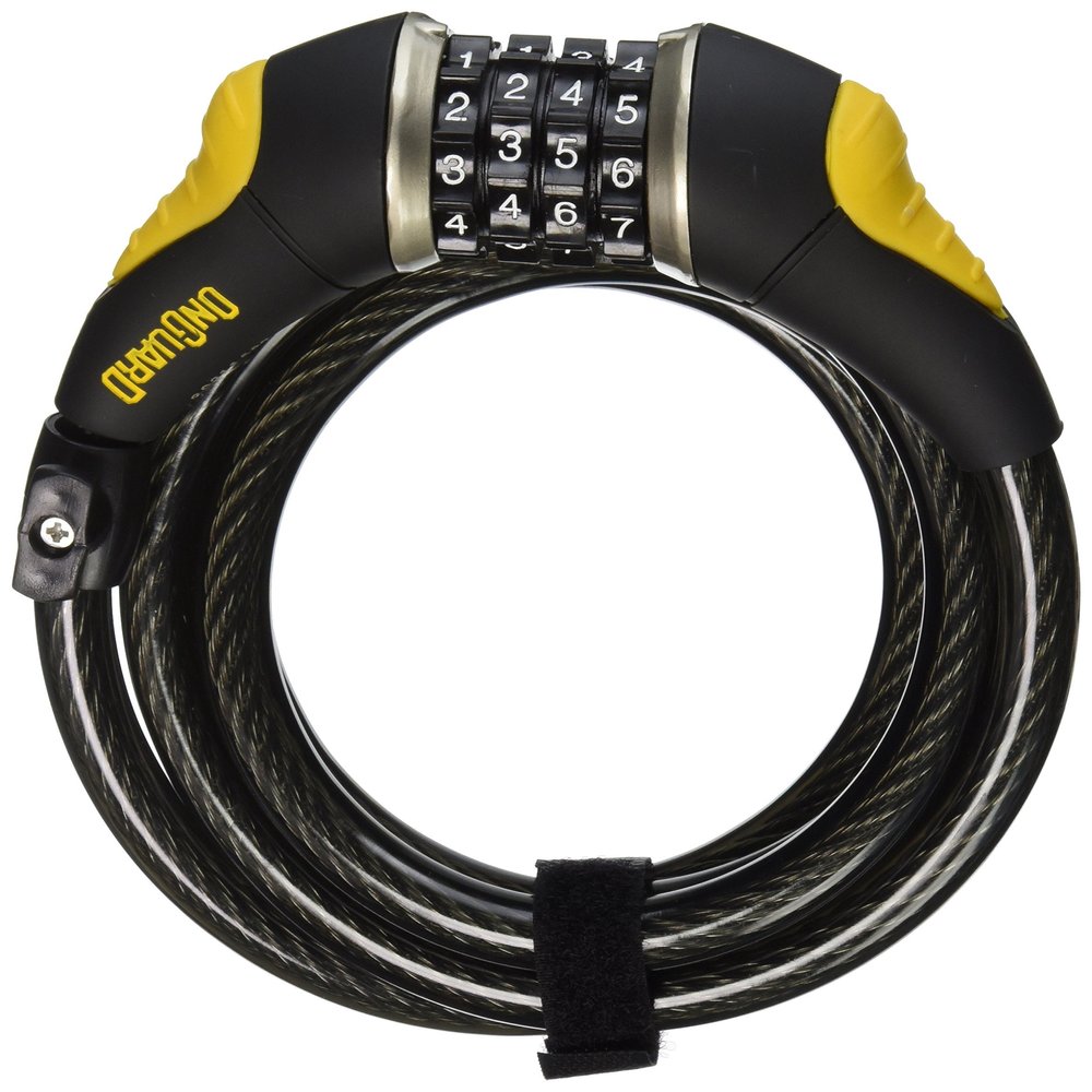 Onguard Doberman Combo Cable Locks - Coil Cable Combo Lock 12mmx6'