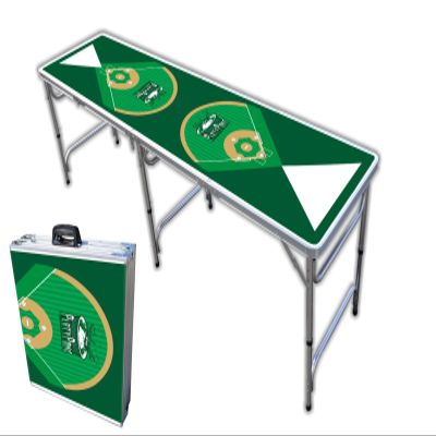 PARTYPONG 8-Foot Beer Pong Table - Baseball Diamonds Graphic