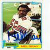 Sports Memorabilia Mel Gray Autographed Football Card (St Louis Cardinals) 1981 Topps No.281 view 1