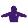 Creative Knitwear College Baby NCAA Officially Licensed Snap Hooded Jacket - Clemson Tigers Logo - Purple - 3T view 1