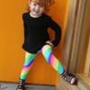 City Threads Girls Leggings Metallic Mermaid Print Shiny Colorful Fun Ankle Length for Style Fashion Parties Pop of Color, Sparkly Shimmer Purple, 10 view 4