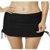 Labelar Women Skirted Swim Bottom with Brief Shirred Swimming Bikini Skirt Solid Color Swimdress view 1