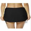 Labelar Women Skirted Swim Bottom with Brief Shirred Swimming Bikini Skirt Solid Color Swimdress view 2