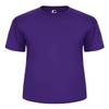 Badger Sport C2 Purple Youth XS Short Sleeve Wicking Tee view 1