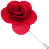 Flairs New York Gentleman's Essentials Premium Handmade Flower Lapel Pin Boutonniere (Pack of 1 Pin, Candy Red Begonia) view 1