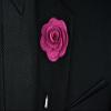 Flairs New York Gentleman's Essentials Premium Handmade Flower Lapel Pin Boutonniere (Pack of 1 Pin, Candy Red Begonia) view 4