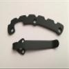 Matte Black Titanium Back Spacer and Pocket Clip set for Spyderco Tenacious folder knife C122GP C122GS C122GBBKP C122GPBBN C122GPGR view 1