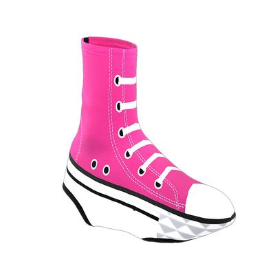 High Top Sneaker Pink Cycling Shoe Covers