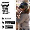 Troxel Spirit Full Coverage Horse Riding Helmet, Low-Profile Adjustable Design, Safety Horseback Riding Gear, Medium (7 - 7-3/8), Black view 2