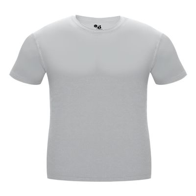 Badger Sport Silver Youth Medium Compression Short Sleeve