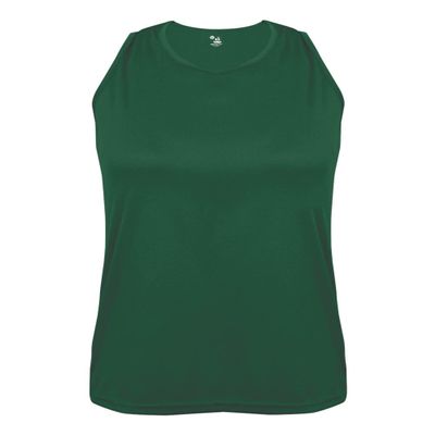 Badger Sport Forest Ladies Small Athletic Sleeveless Wicking Tank Top