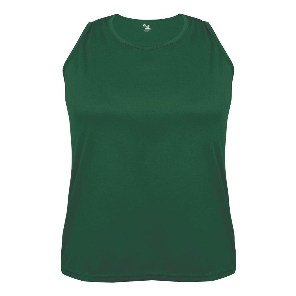 Badger Sport Forest Ladies Small Athletic Sleeveless Wicking Tank Top