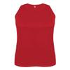 Badger Sport Red Ladies Medium Athletic Sleeveless Wicking Tank Top view 1