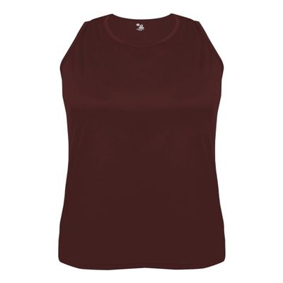 Badger Sport Maroon Ladies XL Athletic Sleeveless Wicking Tank Top