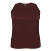 Badger Sport Maroon Ladies XL Athletic Sleeveless Wicking Tank Top view 1