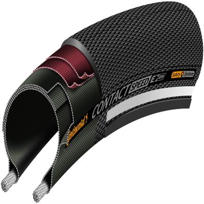 Continental Contact Speed ETRTO (32-584) 27.5 x 1.25 / 650x32c REFLEX Bike Tires, Black