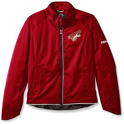 GIII For Her NHL Arizona Coyotes Women's Batter Light Weight Full Zip Jacket, Large, Cardinal