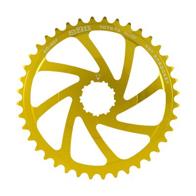 A2Z Unisex's Wide Adapter Cassette Range Extender Sprocket, Gold, Size 40T