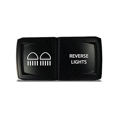 CH4X4 Rocker Switch V2 Reverse Lights Symbol 5 - Horizontal - Amber Led