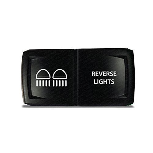 CH4X4 Rocker Switch V2 Reverse Lights Symbol 5 - Horizontal - Amber Led