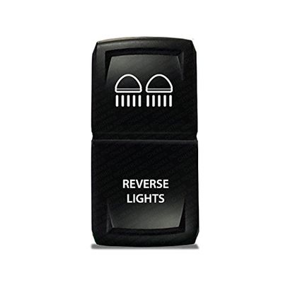 CH4X4 Rocker Switch V2 Reverse Lights Symbol 5 - Green Led