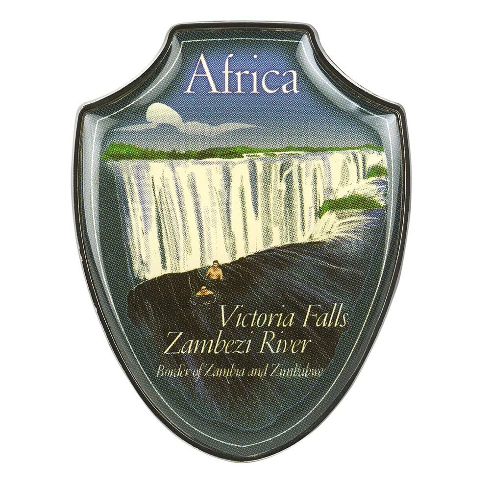 Collectible Novelty Pin for Backpack, Scarf - Made From Jeweler Class Metal - Spartan and the Green Egg Explorer Pin Series: Victoria Falls - Zambezi River, Africa (17)