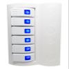Marine Boat Waterproof White Switch Panel Circuit Breaker 6 Gang Blue LED Rocker view 1