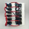 Marine Boat Waterproof White Switch Panel Circuit Breaker 6 Gang Blue LED Rocker view 3
