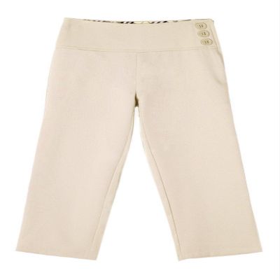 Bienzoe Girls School Uniforms Pant: Kids Adjustable Waist Stretch Durable Straight Leg Pant Khaki 6