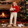Bienzoe Girls School Uniforms Pant: Kids Adjustable Waist Stretch Durable Straight Leg Pant Khaki 6 view 2