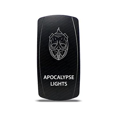 CH4X4 Rocker Switch Apocalypse Lights Symbol 4 - Green Led